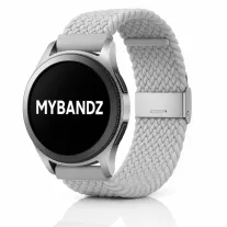   MYBANDZ Állítható fonott szövet óraszíj /világos szürke/ 20mm