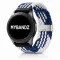 MYBANDZ Állítható fonott szövet óraszíj /kék-fehér/ 20mm