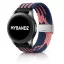 MYBANDZ Állítható fonott szövet óraszíj /kék-pink/ 20mm