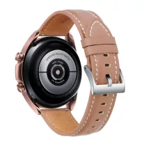   MYBANDZ Elegáns bézs-rózsaszín bőróraszíj ezüst csattal / 20mm