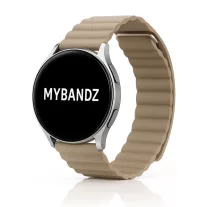 MYBANDZ Mágneses loop bőróraszíj /bézs// 20mm