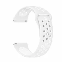 MYBANDZ Lélegző szilikon óraszíj / fehér/ 20mm