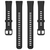 MYBANDZ Szilikon óraszíj/fekete Huawei Band 8/9/10