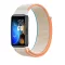 MYBANDZ Tépőzáras szövet óraszíj/fehér Huawei Band 8/9/10