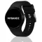 MYBANDZ Szilikon óraszíj Galaxy Watch 4-5-6-7/fekete-rés nélkül/ 20mm