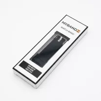   MYBANDZ Szilikon óraszíj Galaxy Watch 4-5-6-7/fekete-rés nélkül/ 20mm