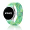 MYBANDZ Állítható elasztikus szövet óraszíj /zöld mintás/ 20mm
