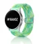 MYBANDZ Állítható elasztikus szövet óraszíj /zöld mintás/ 20mm