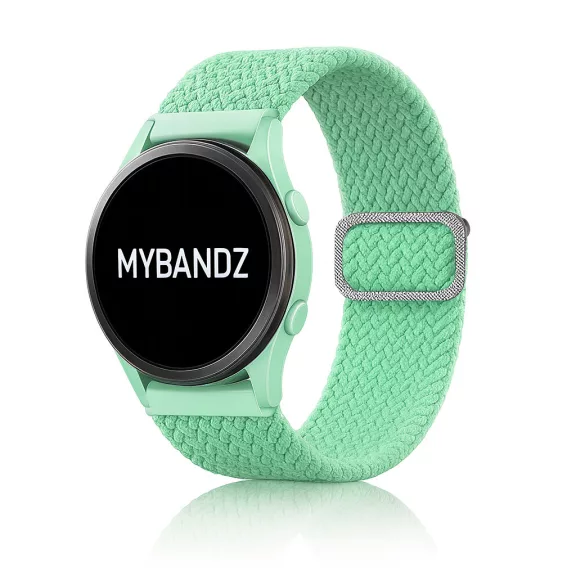 MYBANDZ Állítható elasztikus szövet óraszíj /pisztácia/ 20mm