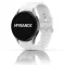 MYBANDZ Sportos szilikon óraszíj Galaxy Watch 4-5-6-7 /fehér-rés nélkül/ 20mm
