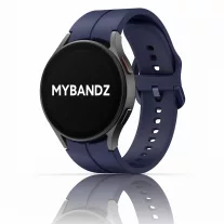   MYBANDZ Sportos szilikon óraszíj Galaxy Watch 4-5-6-7 /éjkék-rés nélkül/ 20mm