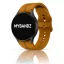 MYBANDZ Sportos szilikon óraszíj Galaxy Watch 4-5-6-7 /mustársárga-rés nélkül/ 20mm