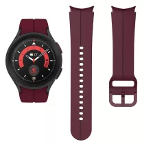   MYBANDZ Sportos szilikon óraszíj Galaxy Watch 4-5-6-7 /bordó-rés nélkül/ 20mm