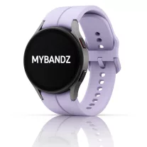   MYBANDZ Sportos szilikon óraszíj Galaxy Watch 4-5-6-7 /halvány lila-rés nélkül/ 20mm