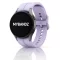 MYBANDZ Sportos szilikon óraszíj Galaxy Watch 4-5-6-7 /halvány lila-rés nélkül/ 20mm