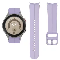   MYBANDZ Sportos szilikon óraszíj Galaxy Watch 4-5-6-7 /halvány lila-rés nélkül/ 20mm