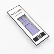   MYBANDZ Sportos szilikon óraszíj Galaxy Watch 4-5-6-7 /halvány lila-rés nélkül/ 20mm