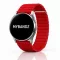 MYBANDZ Mágneses loop bőróraszíj /piros/ 20mm