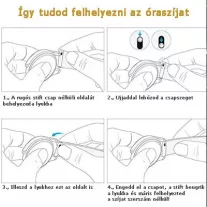 Mybandz Dimension szilikon óraszíj-bordó/20mm