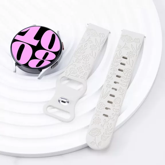 Mybandz Garden szilikon óraszíj-fehér/20mm