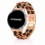 Mybandz  fém és bőr karkötő óraszíj /rosegold-fekete/ 20 mm