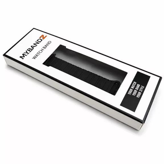 Mybandz Loop mágneses szilikon óraszíj/fekete/ Huawei Band 11/11pro