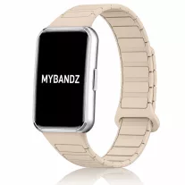   Mybandz Loop mágneses szilikon óraszíj/bézs/ Huawei Band 11/11pro