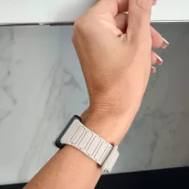   Mybandz Loop mágneses szilikon óraszíj/bézs/ Huawei Band 11/11pro