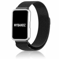   Mybandz Milánói mágneses fém óraszíj /fekete/ Huawei Band 11/11pro