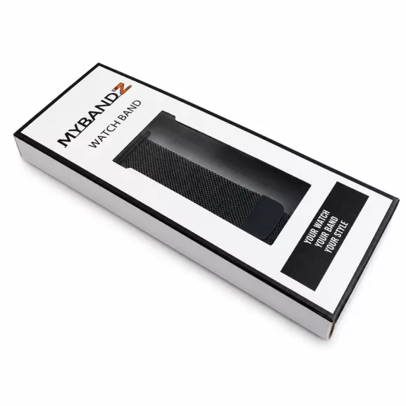 Mybandz Milánói mágneses fém óraszíj /fekete/ Huawei Band 11/11pro
