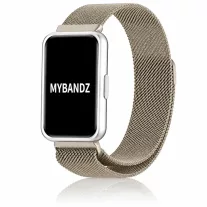   Mybandz Milánói mágneses fém óraszíj /pezsgőarany/ Huawei Band 11/11pro