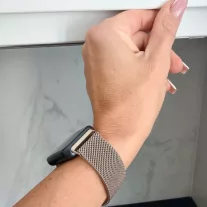   Mybandz Milánói mágneses fém óraszíj /pezsgőarany/ Huawei Band 11/11pro