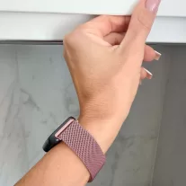   Mybandz Milánói mágneses fém óraszíj /pink-arany/ Huawei Band 11/11pro