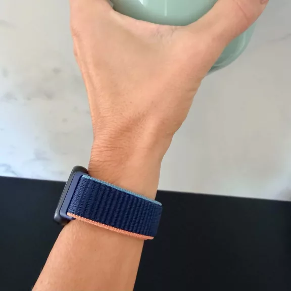 Mybandz Tépőzáras szövet óraszíj /kék/ Huawei Band 11/11pro