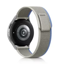   MYBANDZ Tépőzáras puha szövet óraszíj Samsung Galaxy Watch 4-5-6-7/szürke-kék/ 20mm
