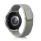 MYBANDZ Tépőzáras puha szövet óraszíj Samsung Galaxy Watch 4-5-6-7/szürke-kék/ 20mm