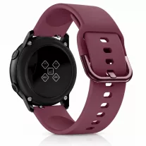 MYBANDZ Szilikon óraszíj fém csattal /bordó/ 20mm