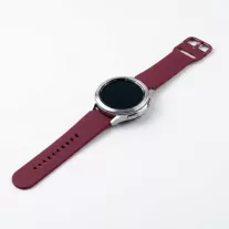 MYBANDZ Szilikon óraszíj fém csattal /bordó/ 20mm