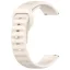 Mybandz bordázott szilikon óraszíj-bézs/20mm