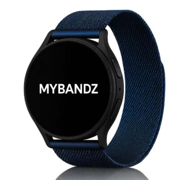 MYBANDZ Milánói mágneses fém óraszíj / sötétkék / 20mm