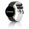 MYBANDZ kétszínű rés-nélküli szilikon óraszíj Galaxy Watch 4-5-6-7/fekete-fehér/ 20mm