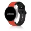 MYBANDZ rés-nélküli szilikon óraszíj Galaxy Watch 4-5-6-7 /piros-fekete/ 20mm