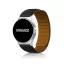 MYBANDZ kétrészes mágneses szilikon óraszíj Galaxy Watch 4-5-6-7/fekete(ezüst csatlakozó)/ 20mm