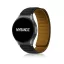 MYBANDZ kétrészes mágneses szilikon óraszíj Galaxy Watch 4-5-6-7/fekete(fekete csatlakozó)/ 20mm