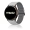 MYBANDZ mágneses szilikon óraszíj Galaxy Watch 4-5-6-7/világos szürke-szürke/ 20mm