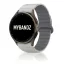 MYBANDZ mágneses szilikon óraszíj Galaxy Watch 4-5-6-7/világos szürke-szürke/ 20mm