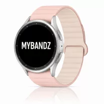   MYBANDZ mágneses szilikon óraszíj Galaxy Watch 4-5-6-7/púder-szürke/ 20mm