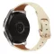 MYBANDZ Elegáns vékony bőróraszíj rosegold csattal /krémfehér/20mm