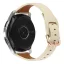MYBANDZ Elegáns vékony bőróraszíj rosegold csattal /krémfehér/20mm