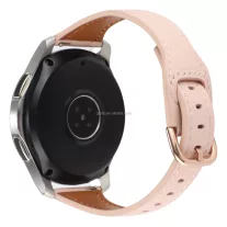  MYBANDZ Elegáns vékony bőróraszíj rosegold csattal /púder/20mm